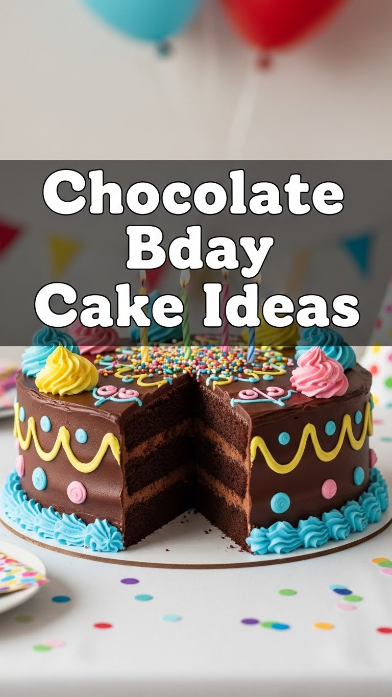 Chocolate Bday Cake Ideas