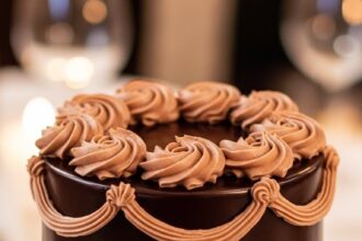 2 Tier Chocolate Cake Design