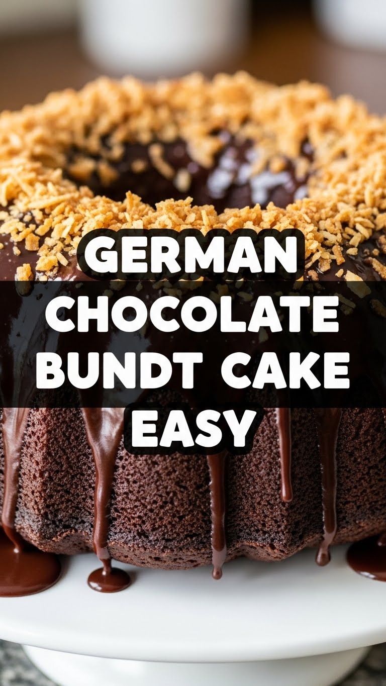 German Chocolate Bundt Cake Easy