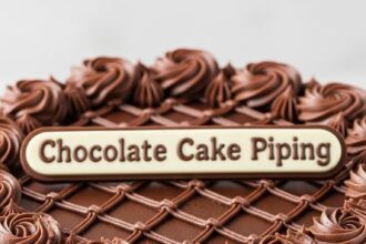 Chocolate Cake Piping