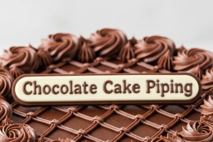 Chocolate Cake Piping