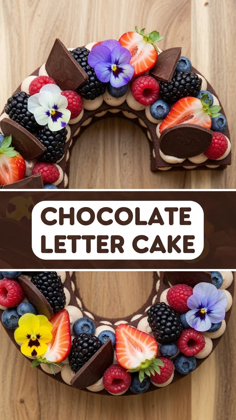 Chocolate Letter Cake