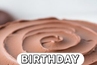 Birthday Cake Simple Chocolate