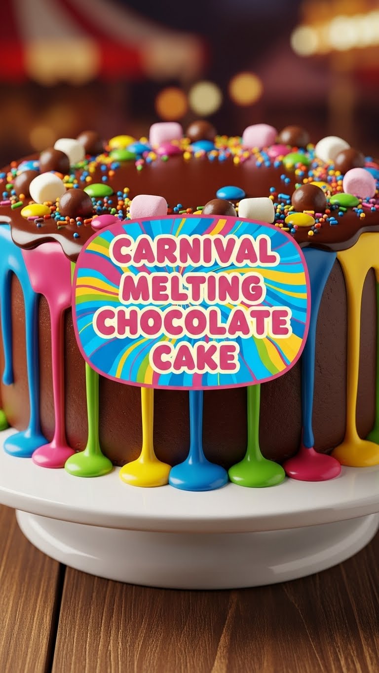 Carnival Melting Chocolate Cake