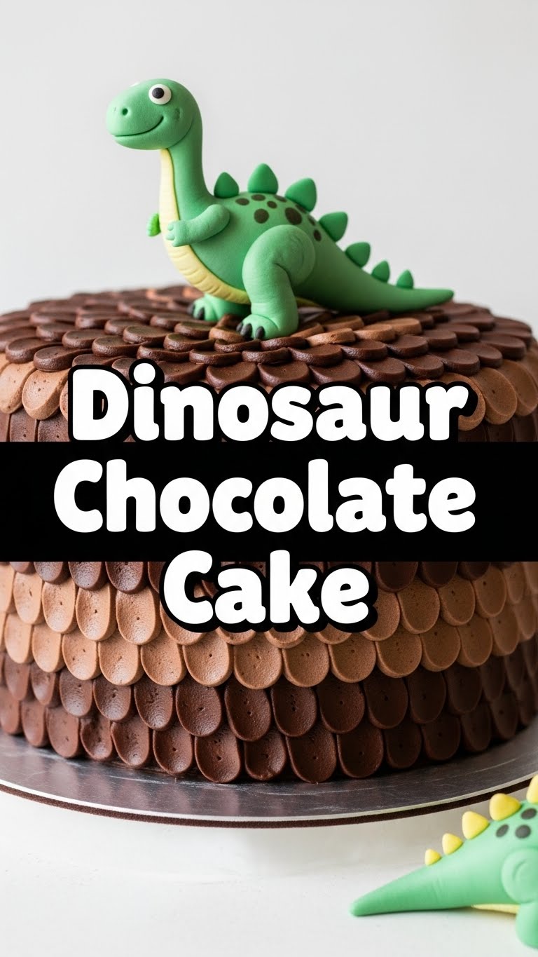 Dinosaur Chocolate Cake