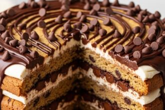 Chocolate Chip Cookie Layer Cake