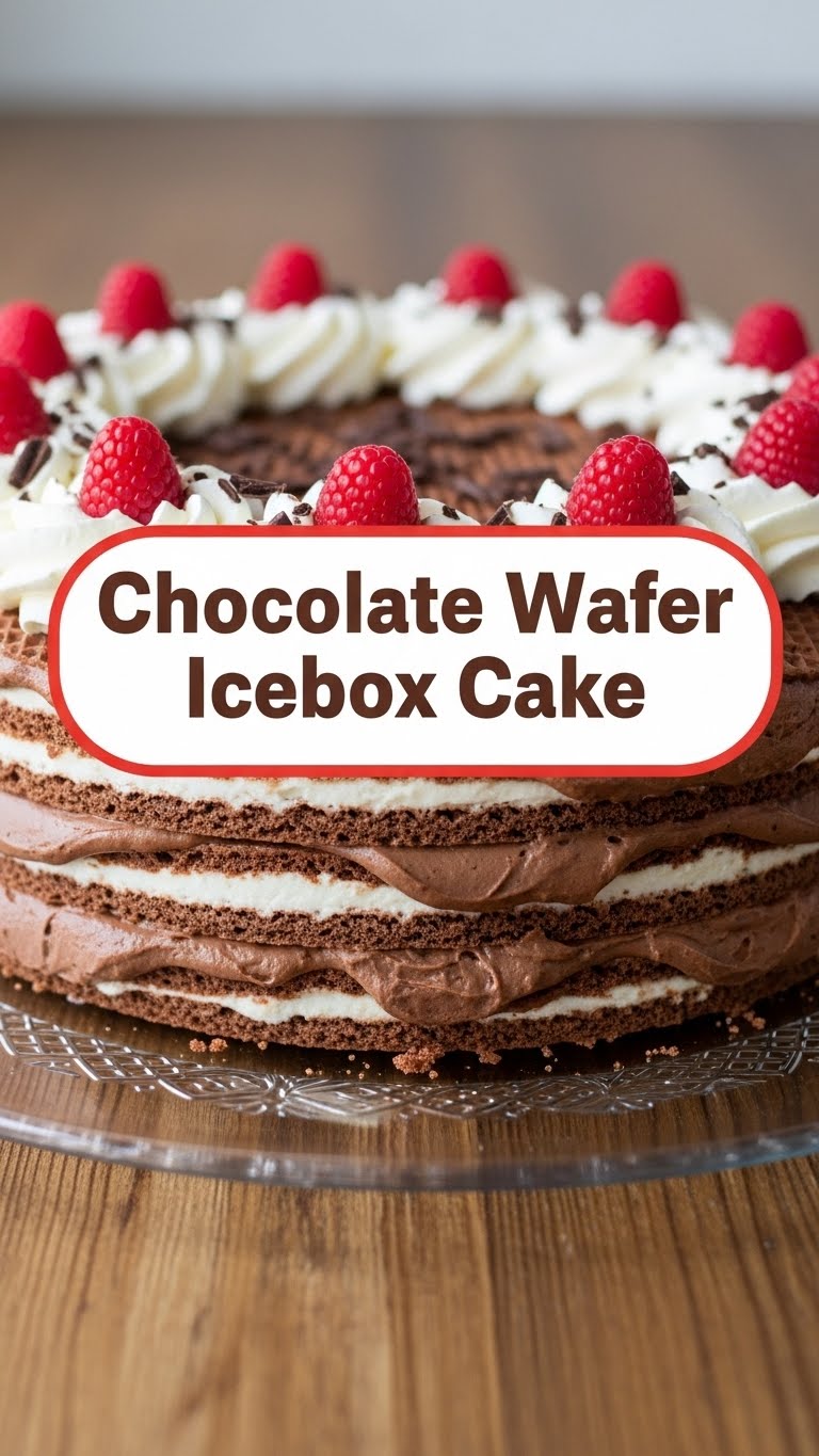 Chocolate Wafer Icebox Cake