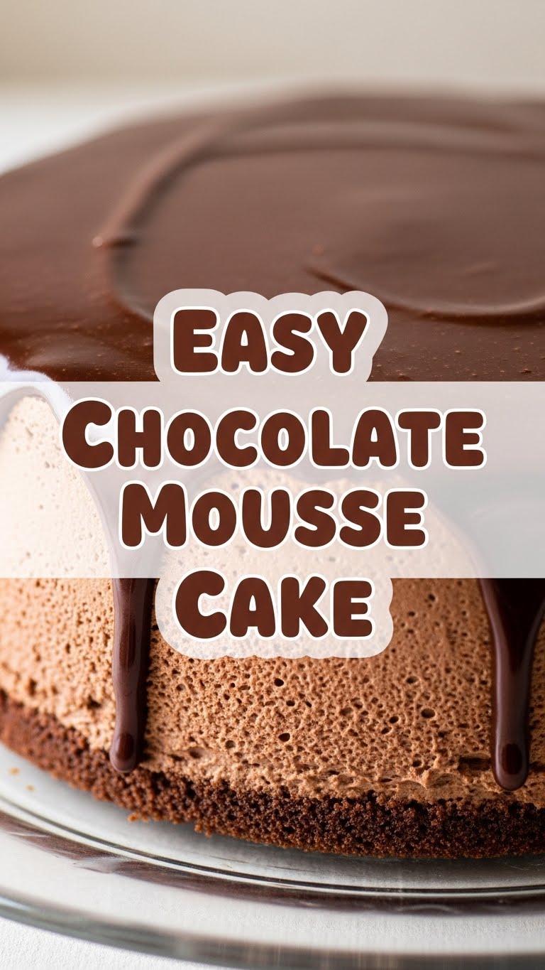Easy Chocolate Mousse Cake