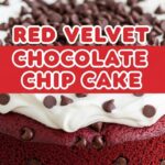 Red Velvet Chocolate Chip Cake
