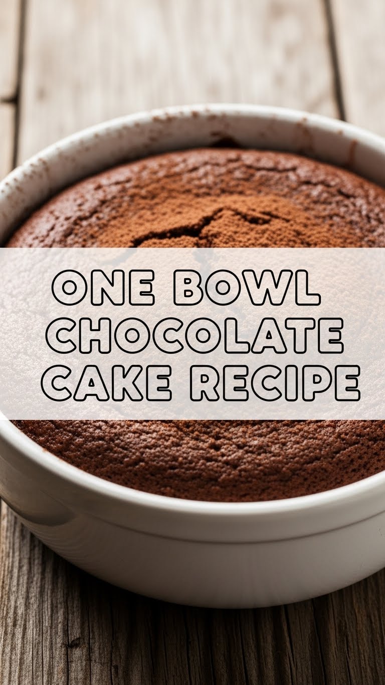One Bowl Chocolate Cake Recipe