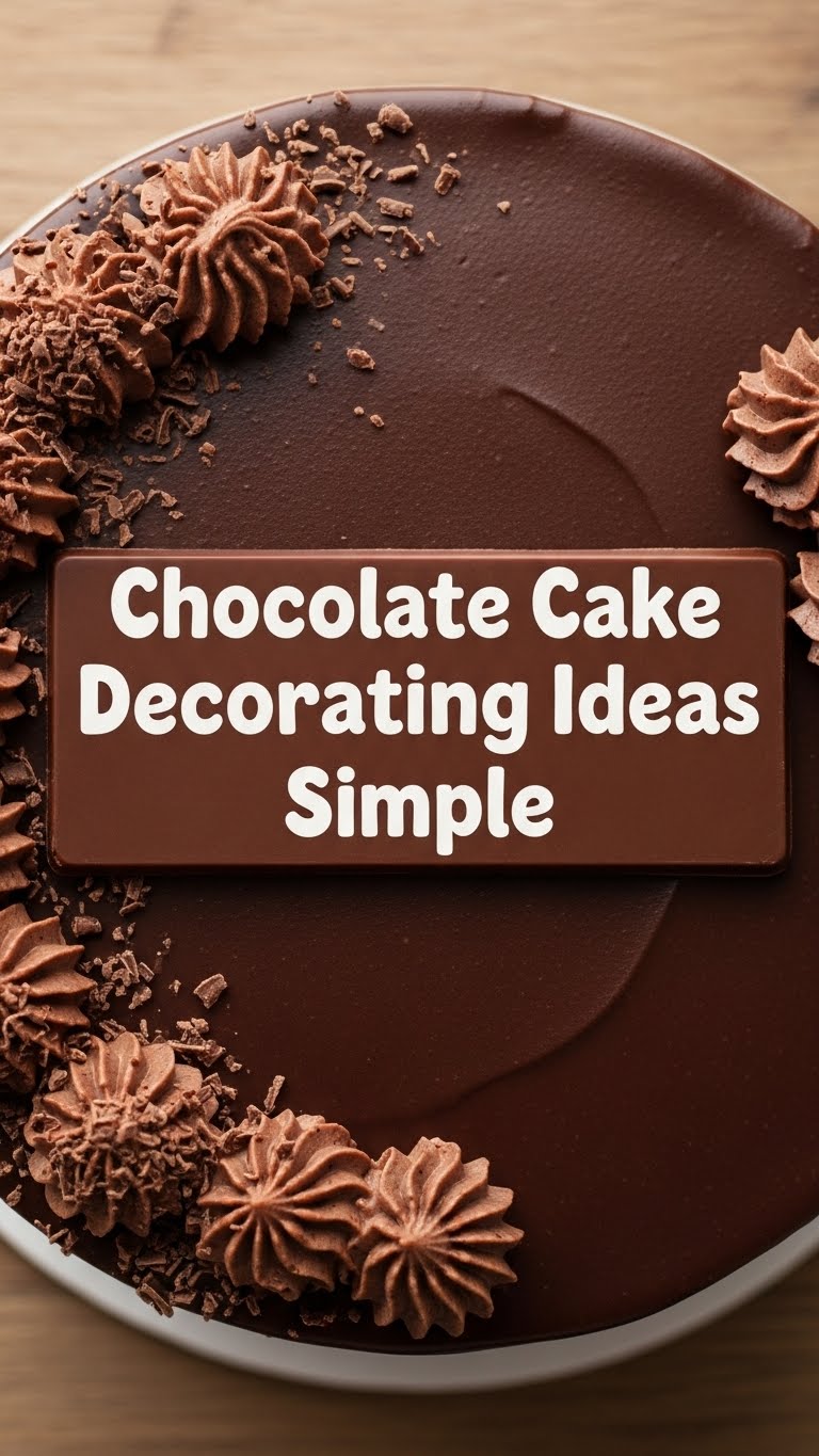 Chocolate Cake Decorating Ideas Simple