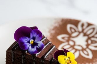 Chocolate Cake Plating Ideas