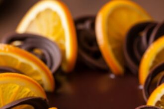 Orange Chocolate Cake Decoration