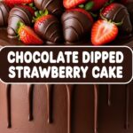 Chocolate Dipped Strawberry Cake
