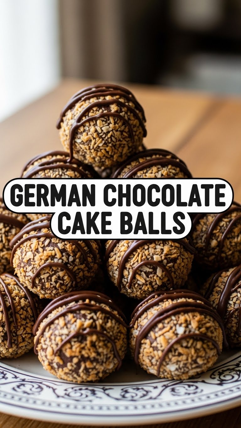 German Chocolate Cake Balls