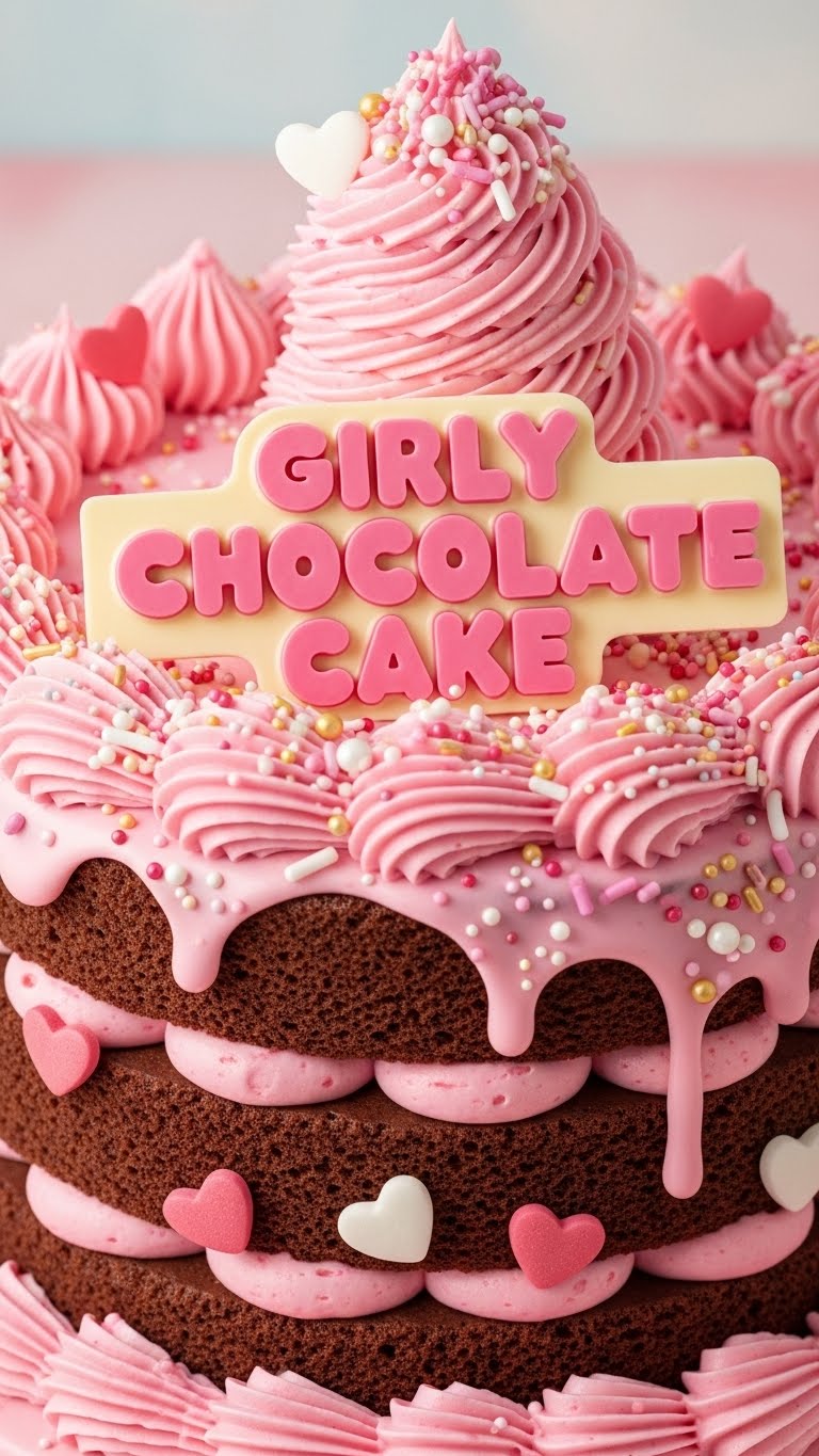 Girly Chocolate Cake