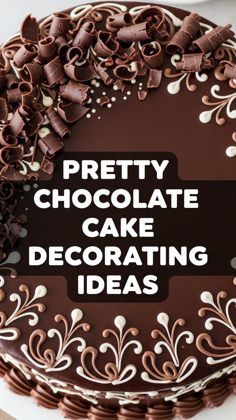 Pretty Chocolate Cake Decorating Ideas