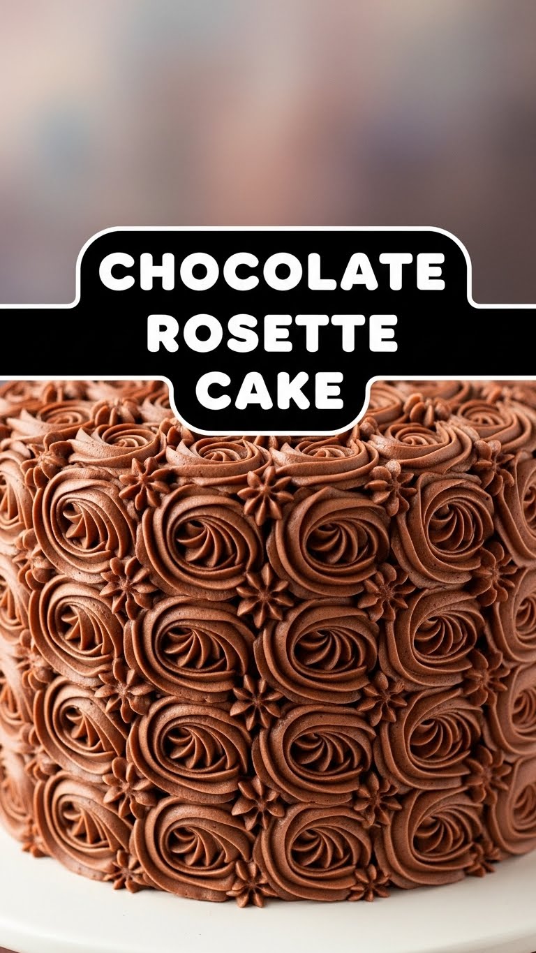 Chocolate Rosette Cake
