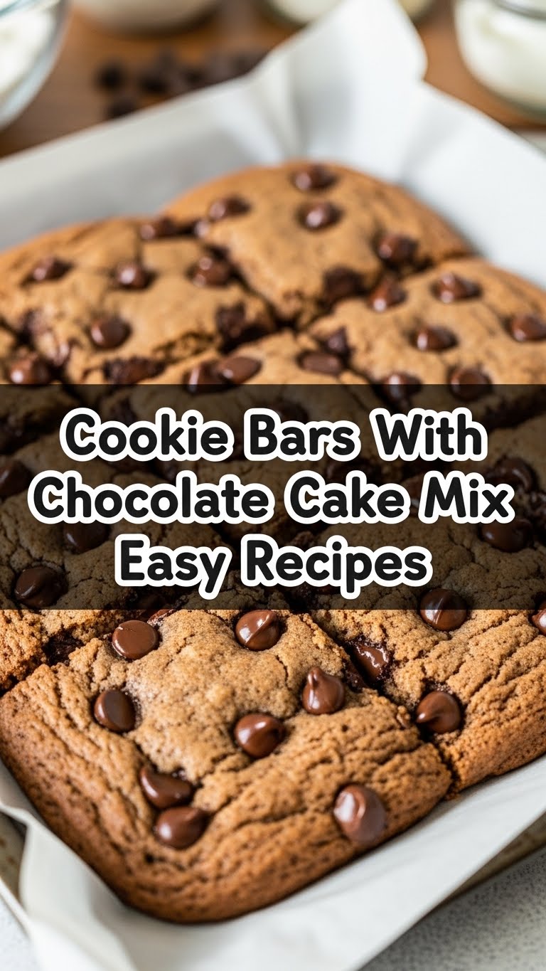 Cookie Bars With Chocolate Cake Mix Easy Recipes