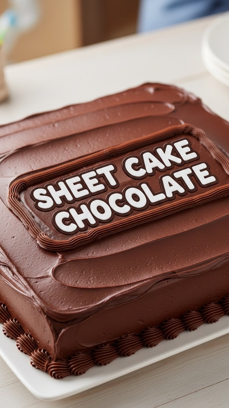 Sheet Cake Chocolate