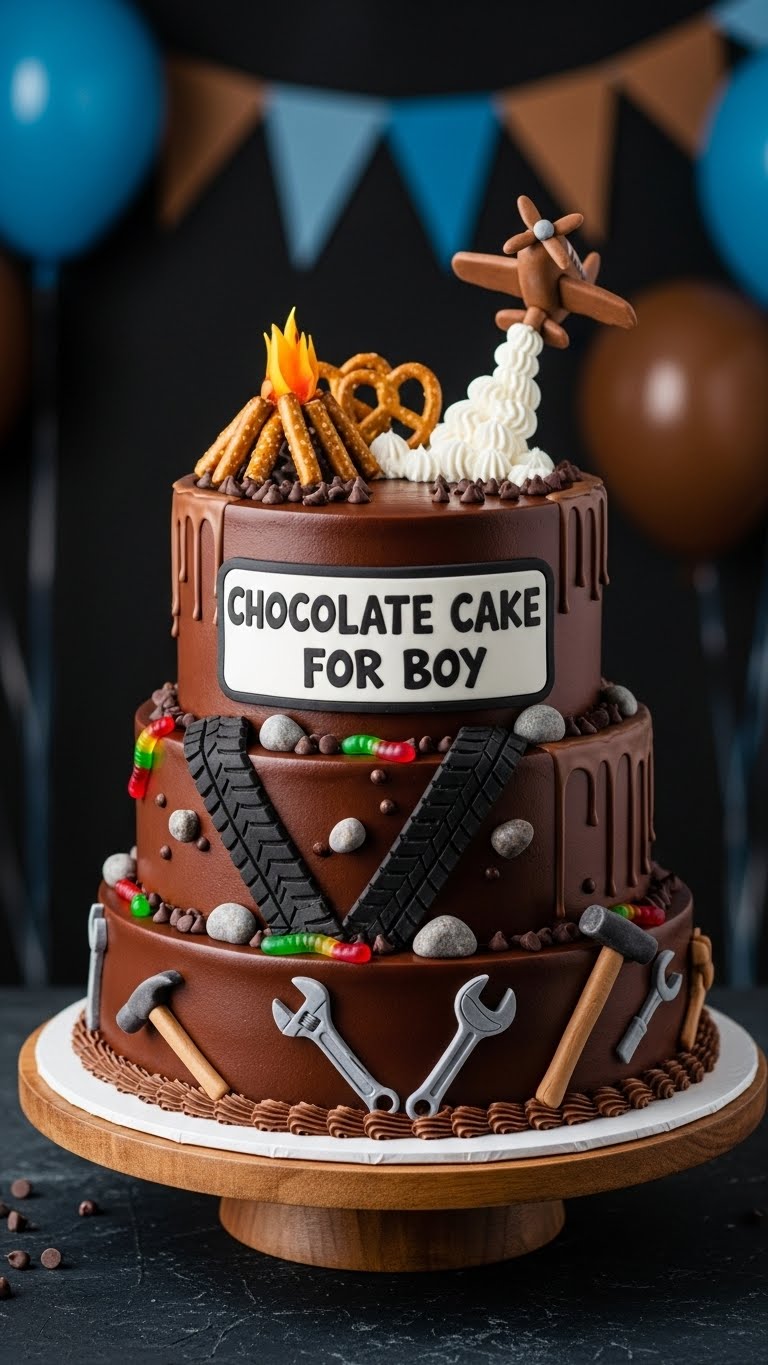 Chocolate Cake For Boy