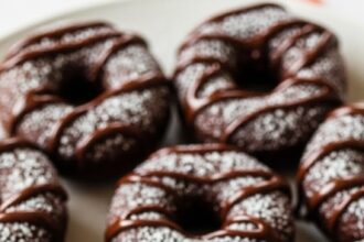 Chocolate Cake Donuts Baked