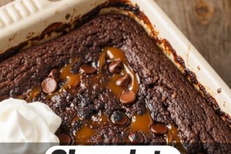 Chocolate Caramel Dump Cake