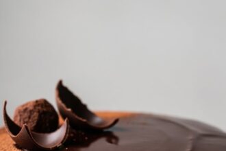 Simple Chocolate Truffle Cake Design