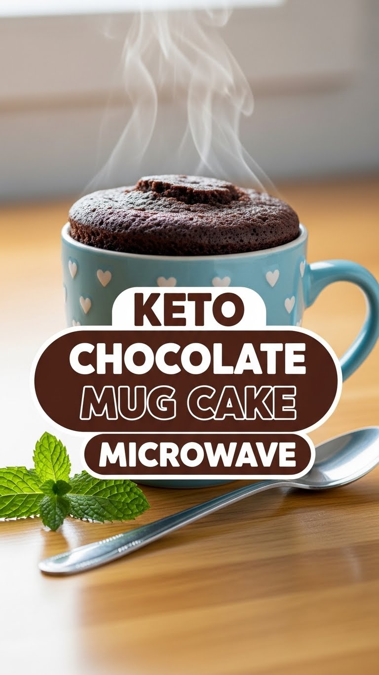 Keto Chocolate Mug Cake Microwave