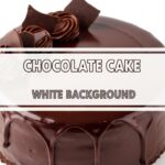 Chocolate Cake White Background