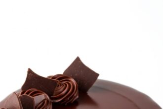 Chocolate Cake White Background