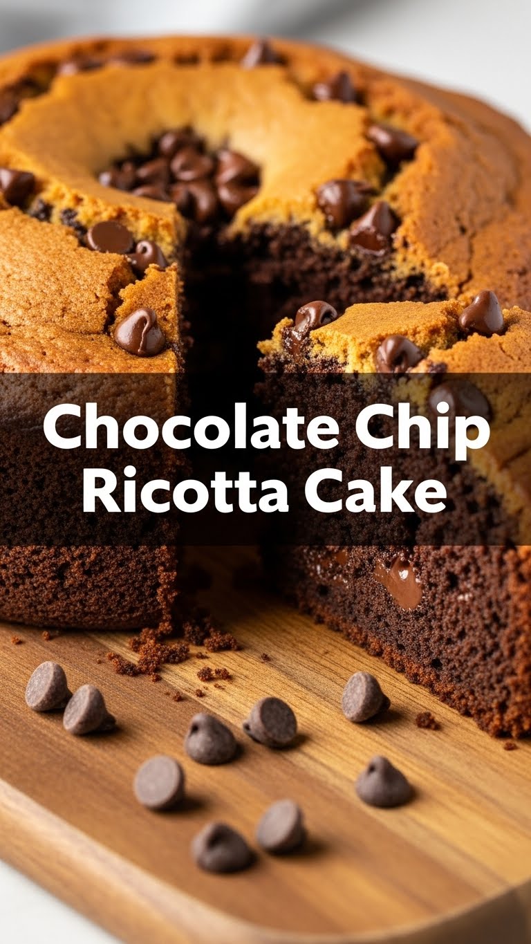 Chocolate Chip Ricotta Cake