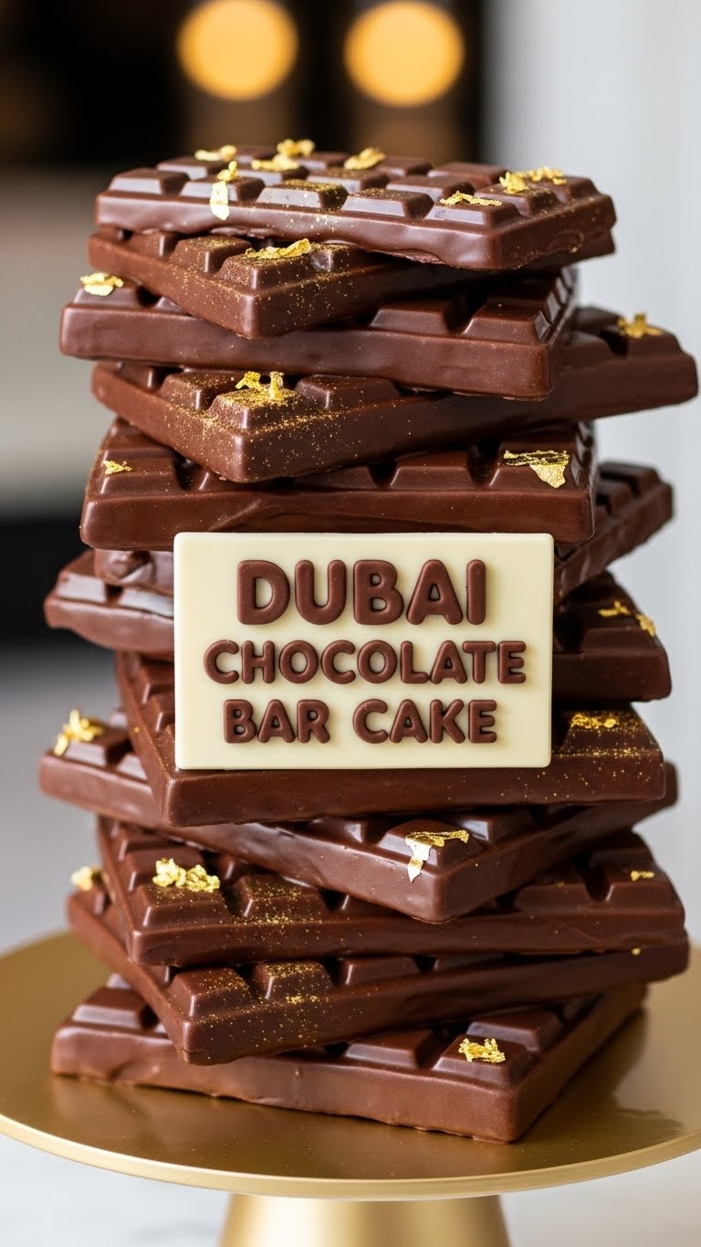 Dubai Chocolate Bar Cake