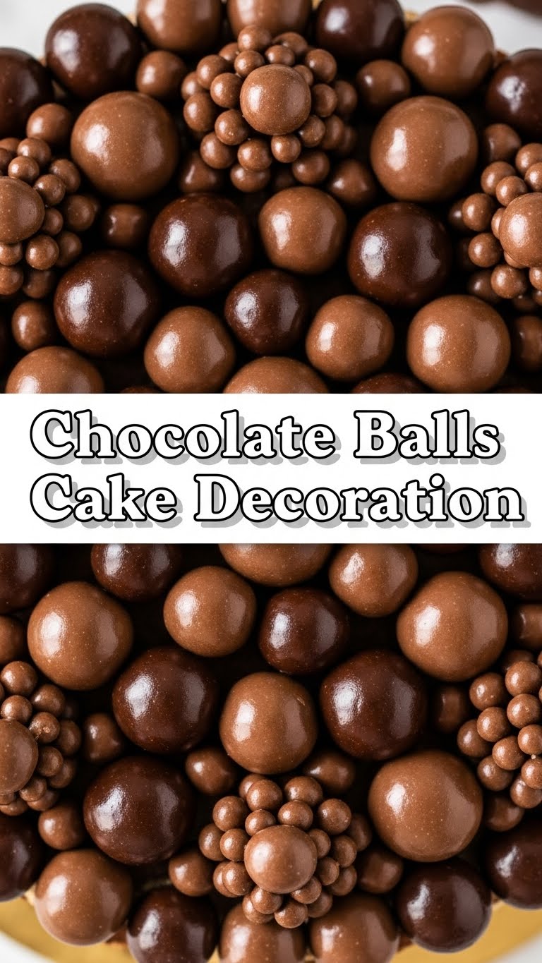 Chocolate Balls Cake Decoration