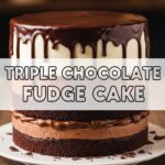 Triple Chocolate Fudge Cake