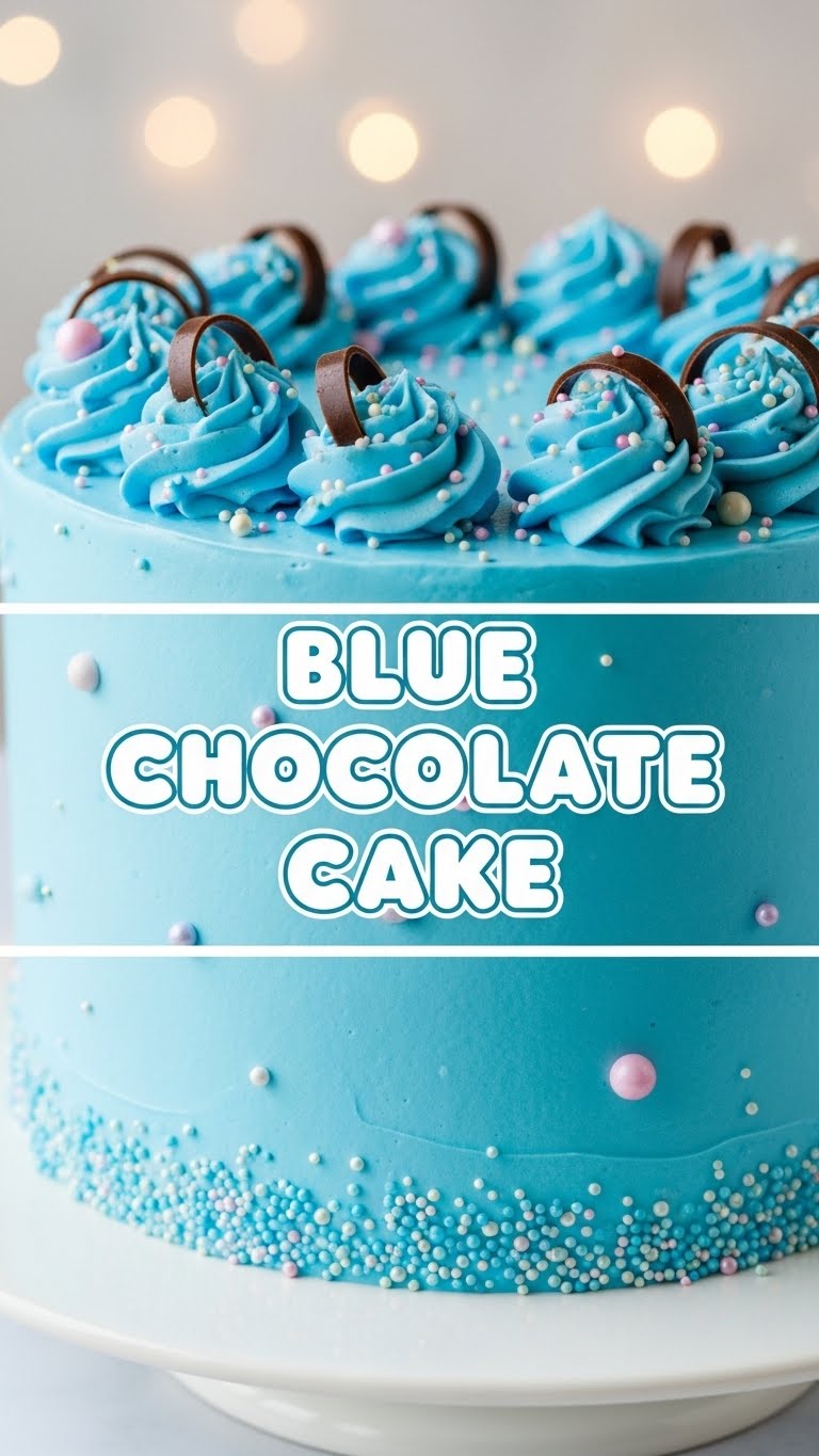 Blue Chocolate Cake