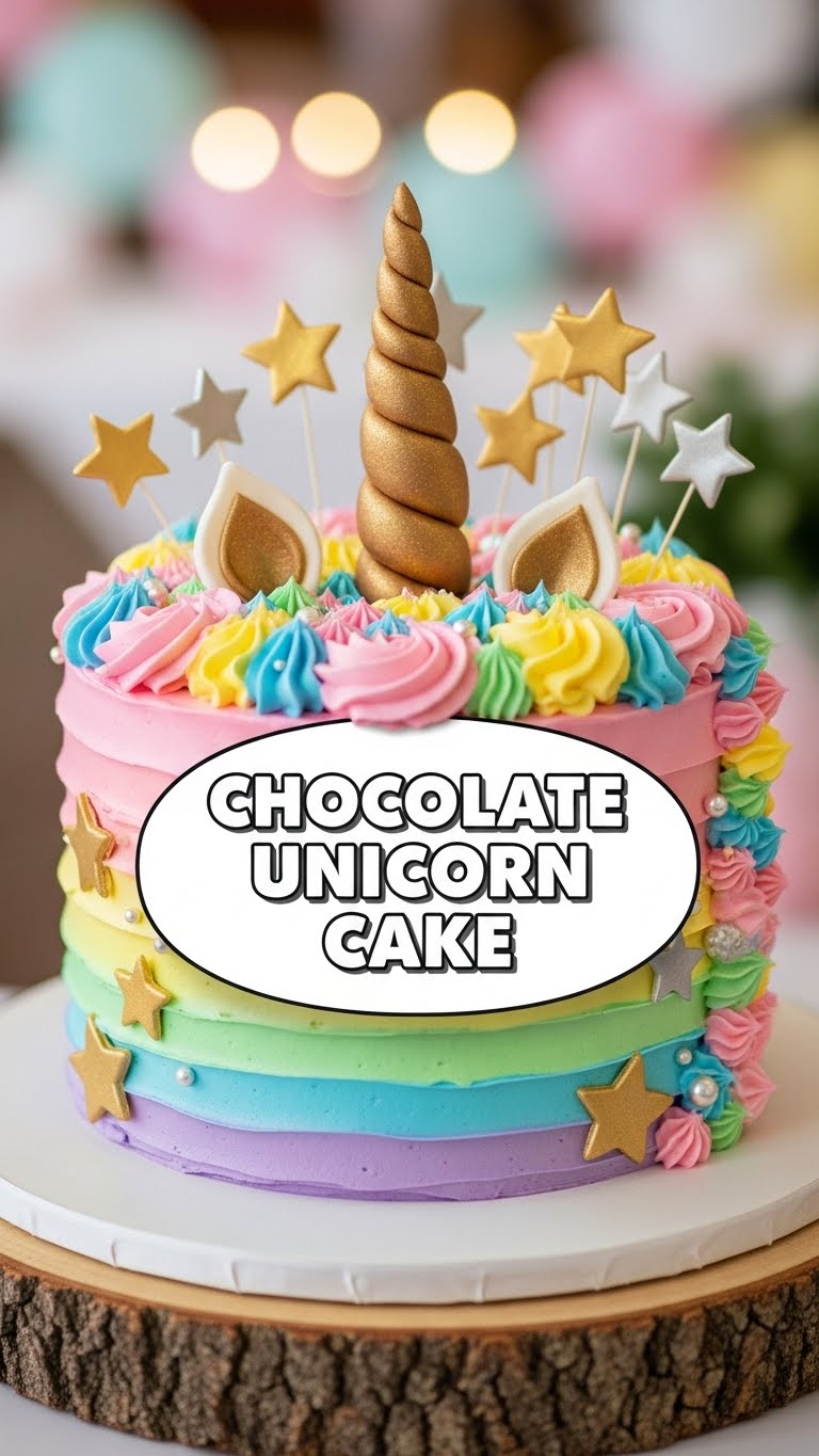 Chocolate Unicorn Cake