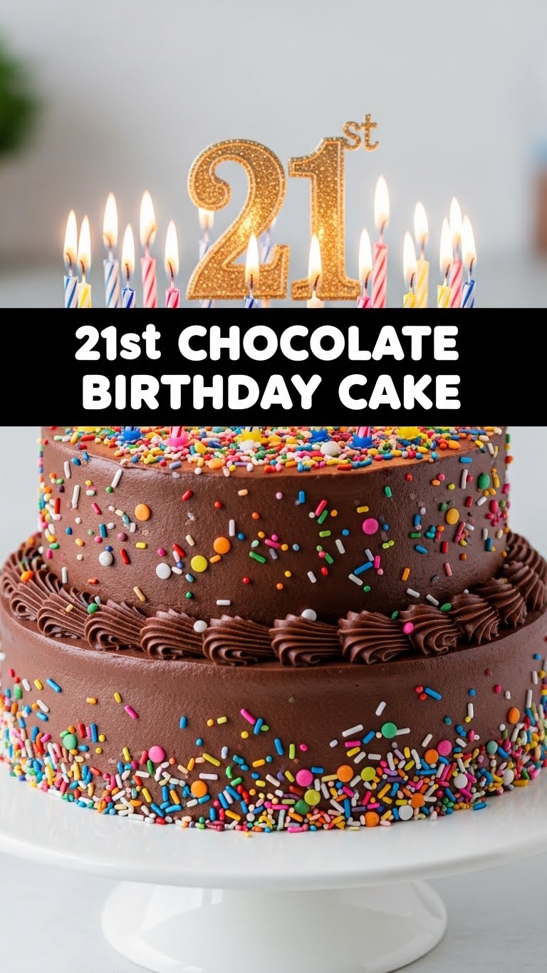 21st Chocolate Birthday Cake