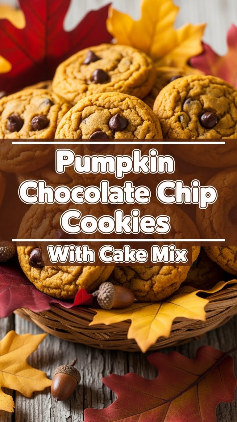 Pumpkin Chocolate Chip Cookies With Cake Mix