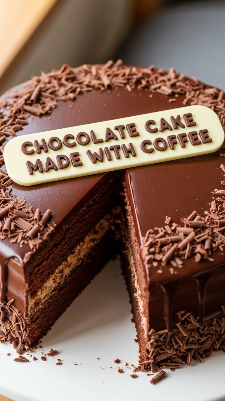 Chocolate Cake Made With Coffee