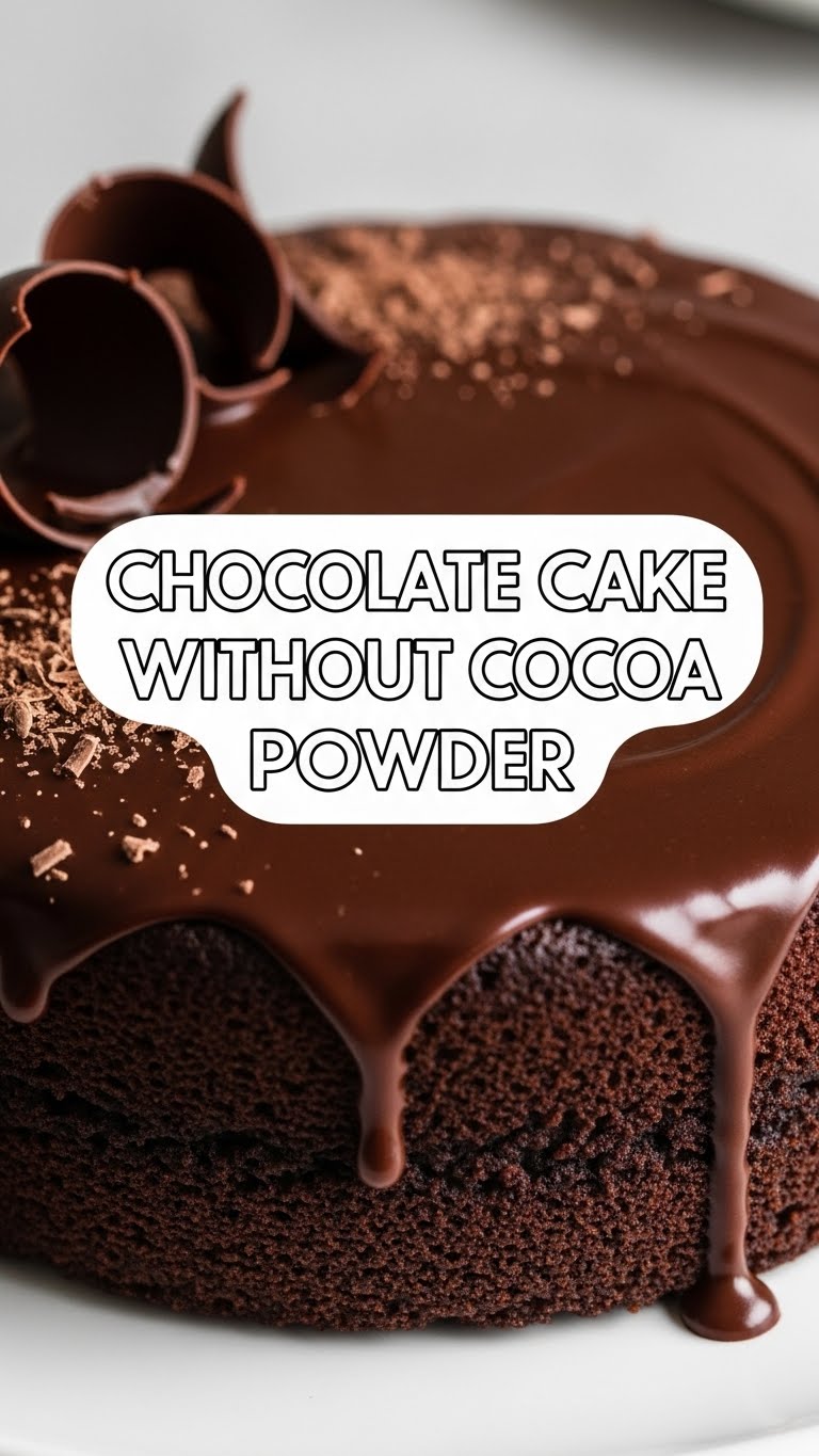 Chocolate Cake Without Cocoa Powder
