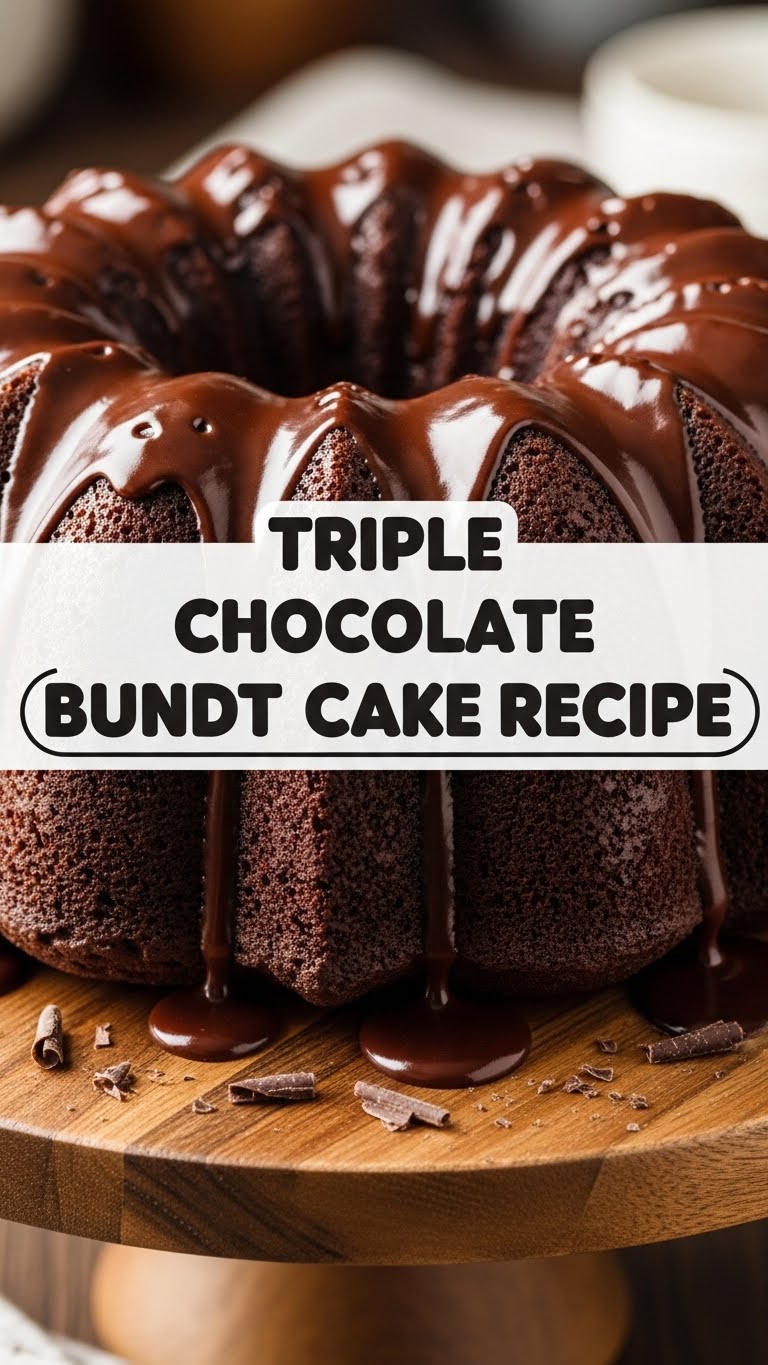 Triple Chocolate Bundt Cake Recipe
