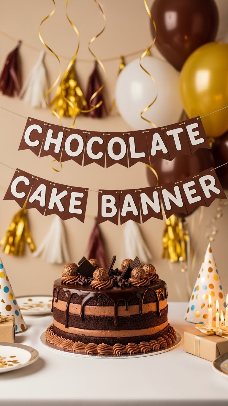 Chocolate Cake Banner