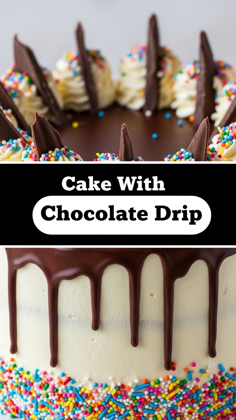 Cake With Chocolate Drip