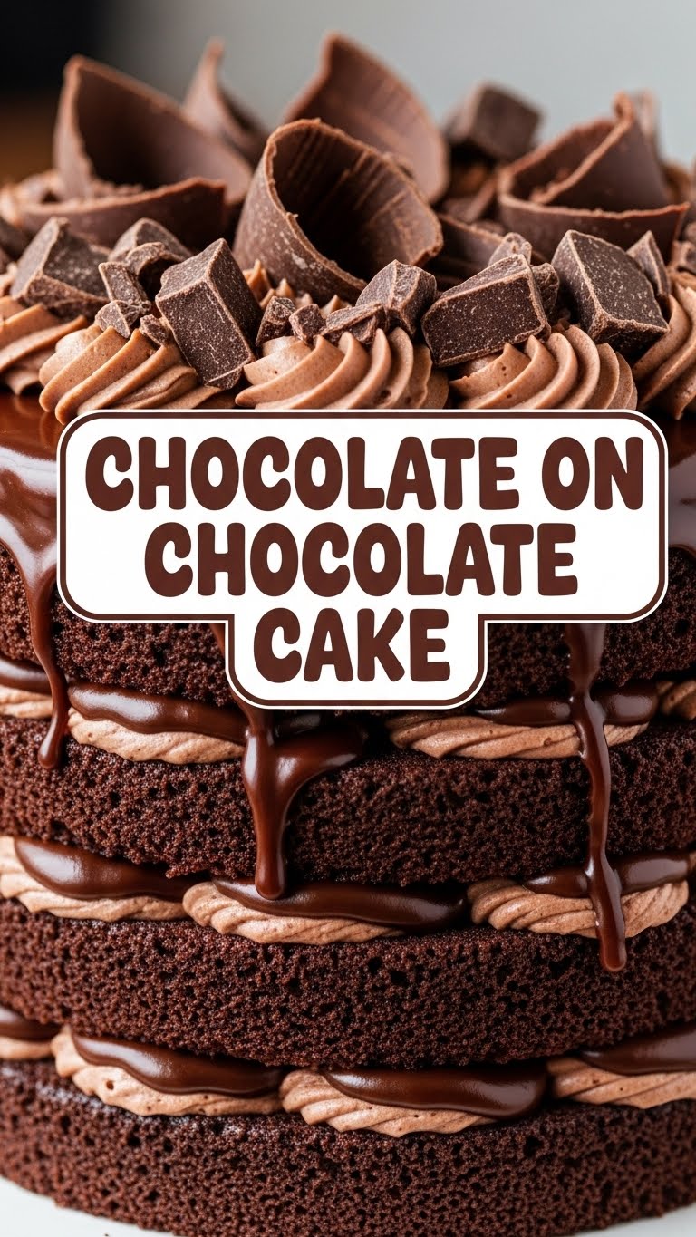 Chocolate On Chocolate Cake