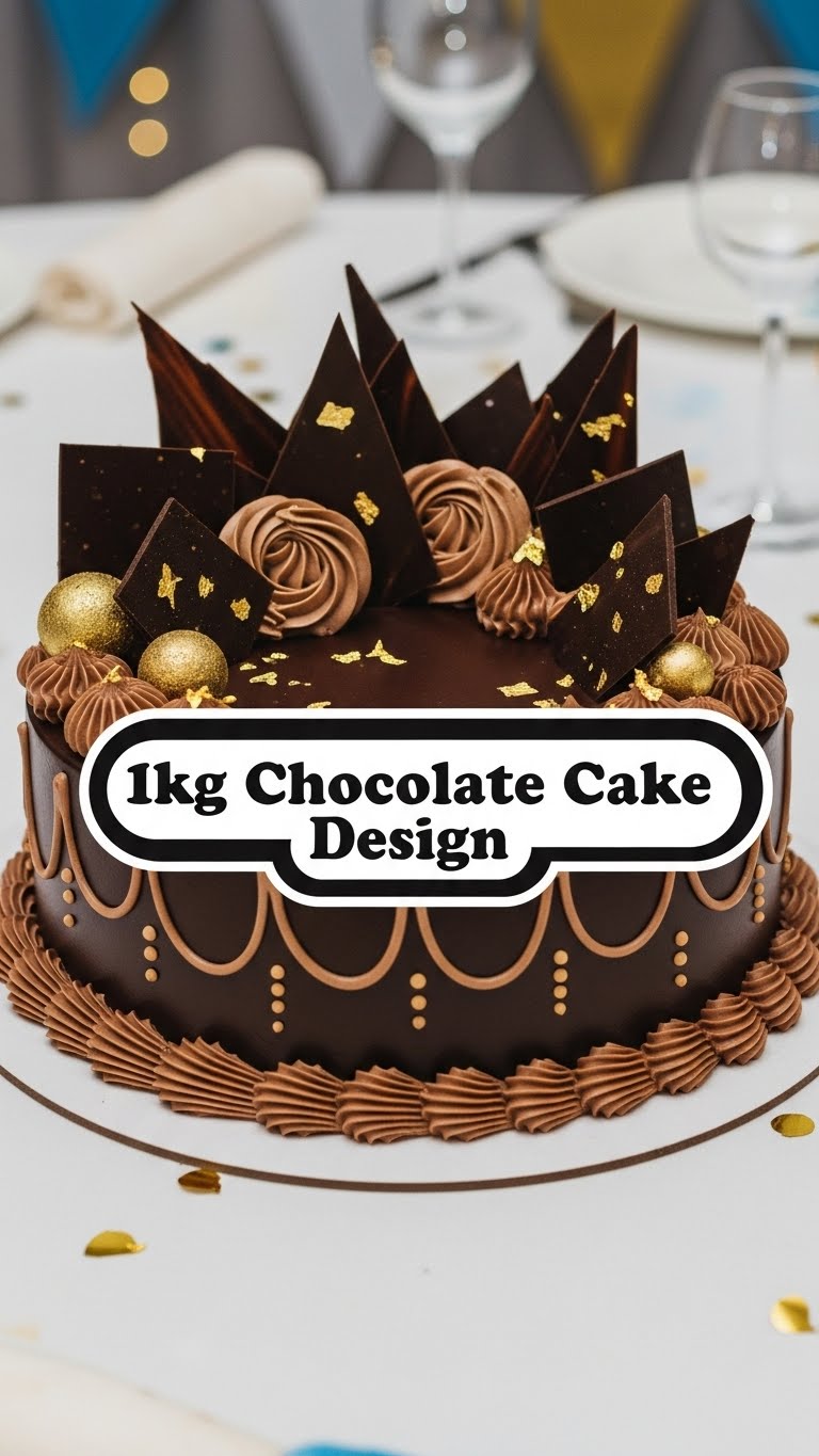 1kg Chocolate Cake Design