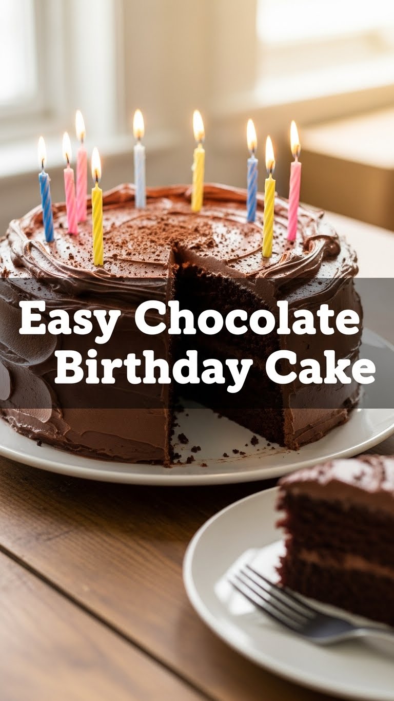 Easy Chocolate Birthday Cake