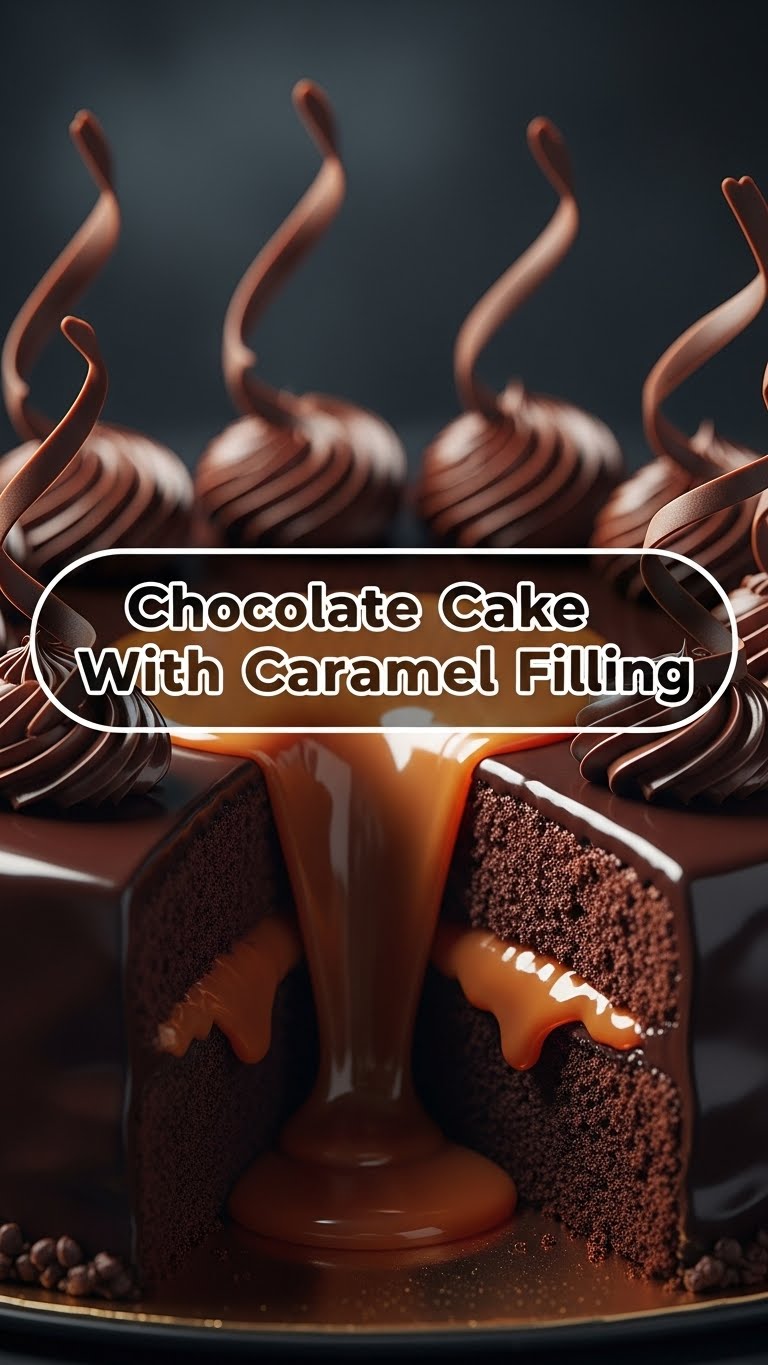 Chocolate Cake With Caramel Filling