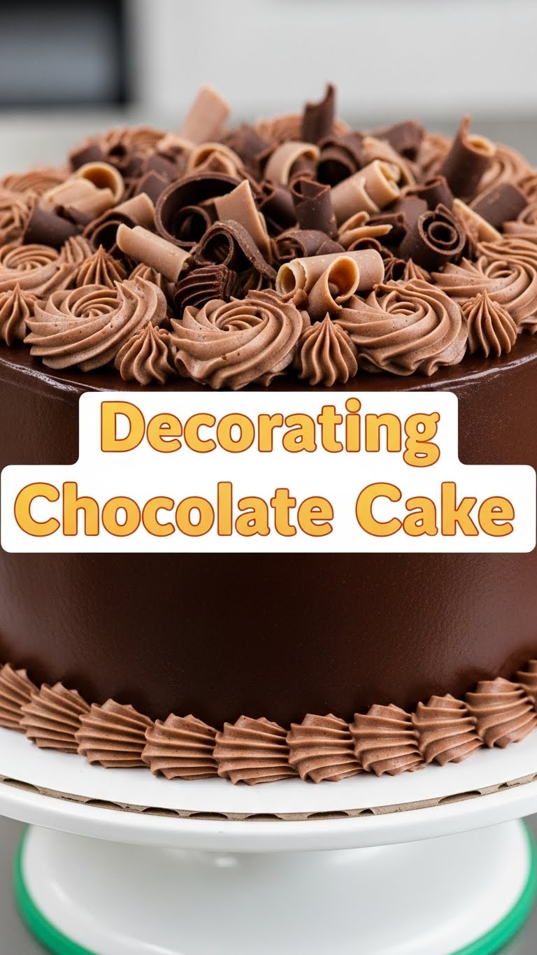 Decorating Chocolate Cake