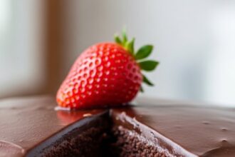 Chocolate Cake Strawberry Filling